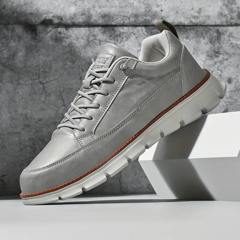 Sneakers uomo | pelle suola ammortizzante — uso quotidiano