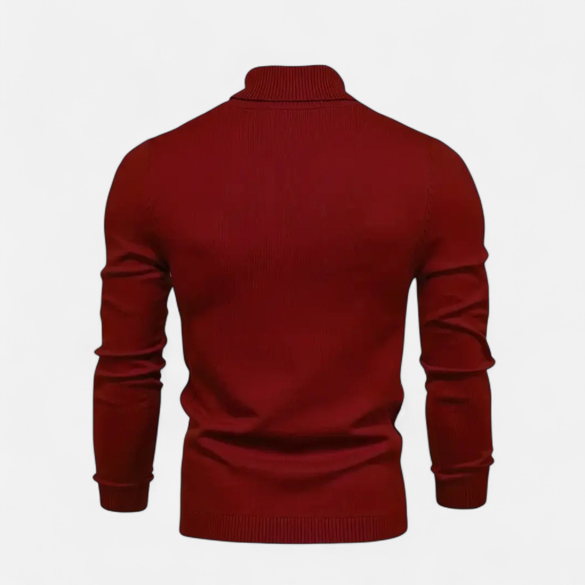 Velclairemode | Men's Lapel Collar Soft Wool Sweater