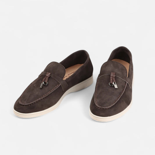 Velclairemode | Mocassins Homme en Suède Premium – Semelle Plate, Élégance Décontractée pour l’Hiver