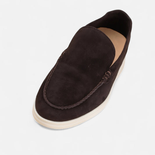 Velclairemode | Mocassins Homme en Suède et Cuir – Chaussures Plates Décontractées à Semelle Souple