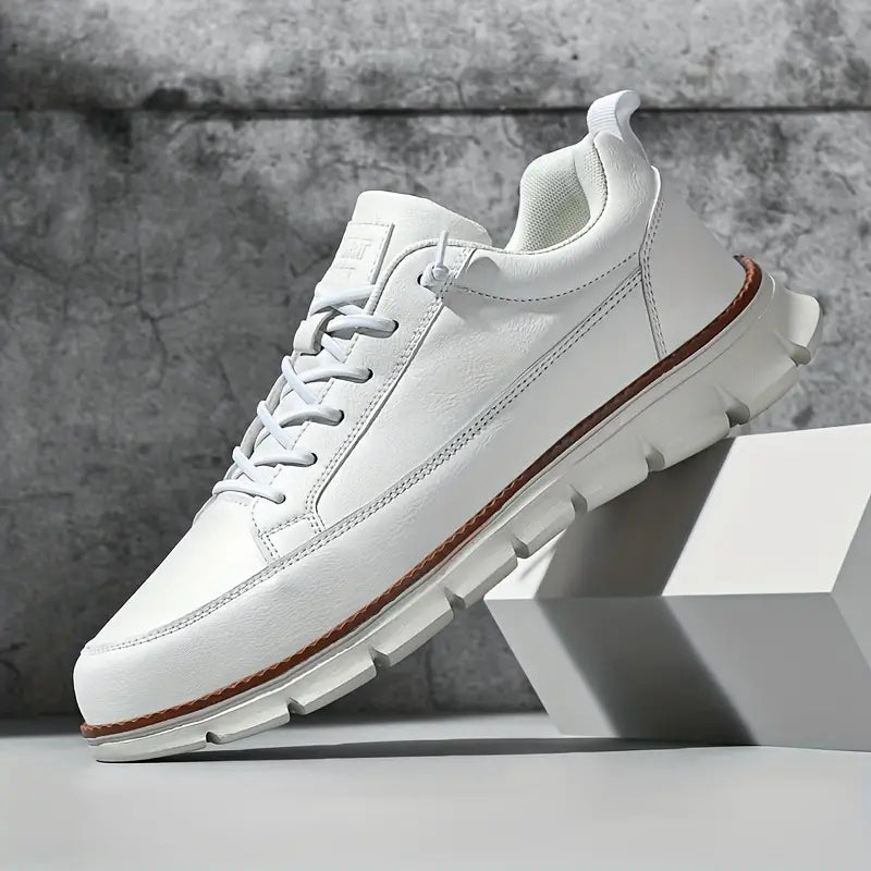 Sneakers uomo | pelle suola ammortizzante — uso quotidiano