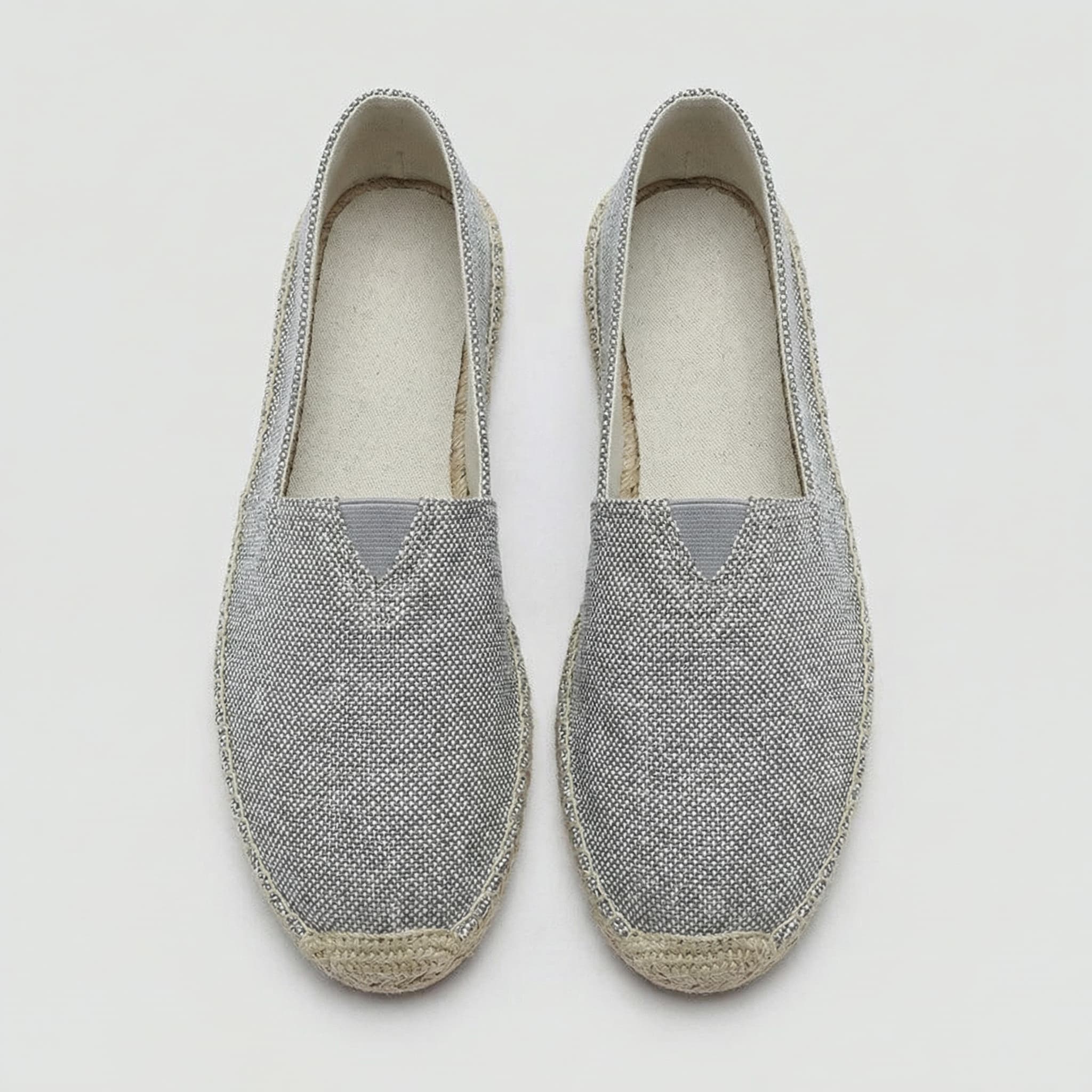 Alpargatas de lino para hombre — mocasines casuales — vacaciones en la playa