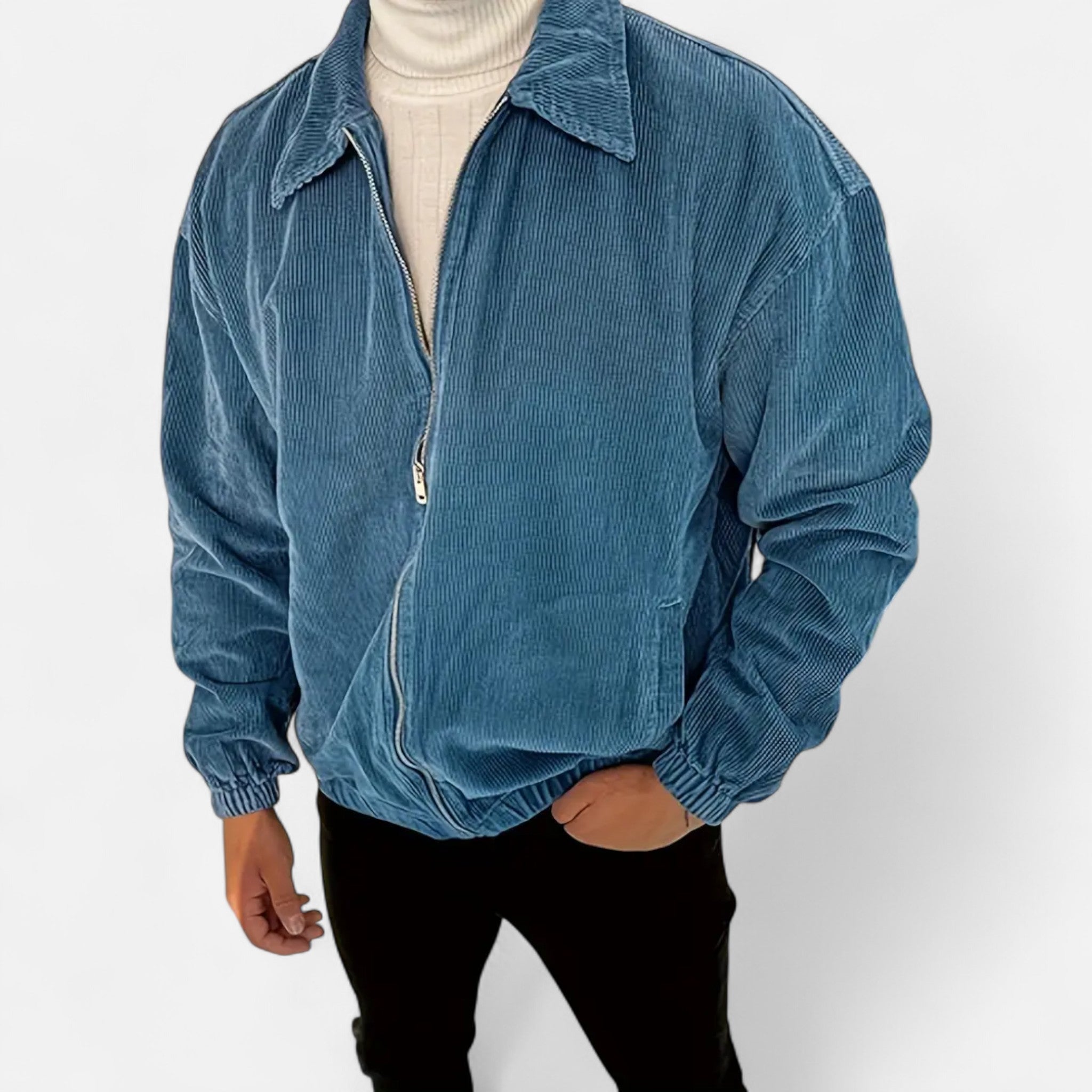 Velclairemode | Men's Corduroy College Style Jacket Fall-Winter