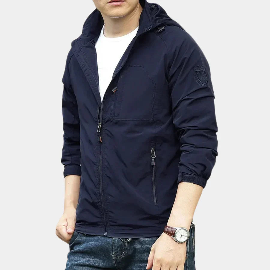 Homme Veste Quotidien Extérieur Légère Respirante Fermeture Éclair Pratique