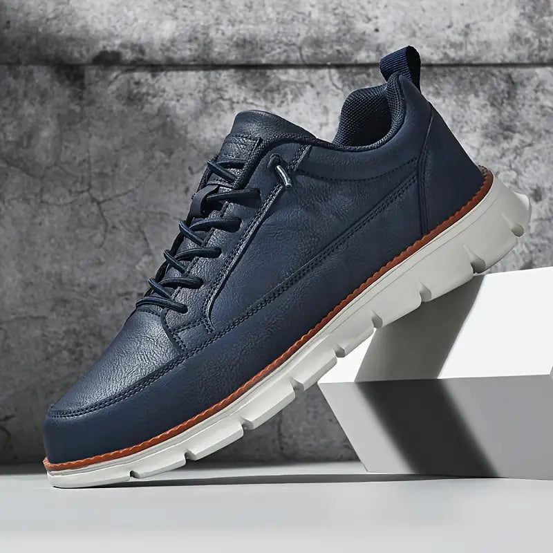 Sneakers uomo | pelle suola ammortizzante — uso quotidiano