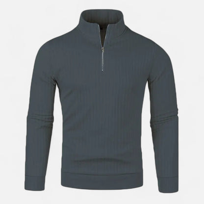 Velclairemode.com | Pull Homme Demi-Col Zippé – Maille Élégante, Style Décontracté Maîtrisé