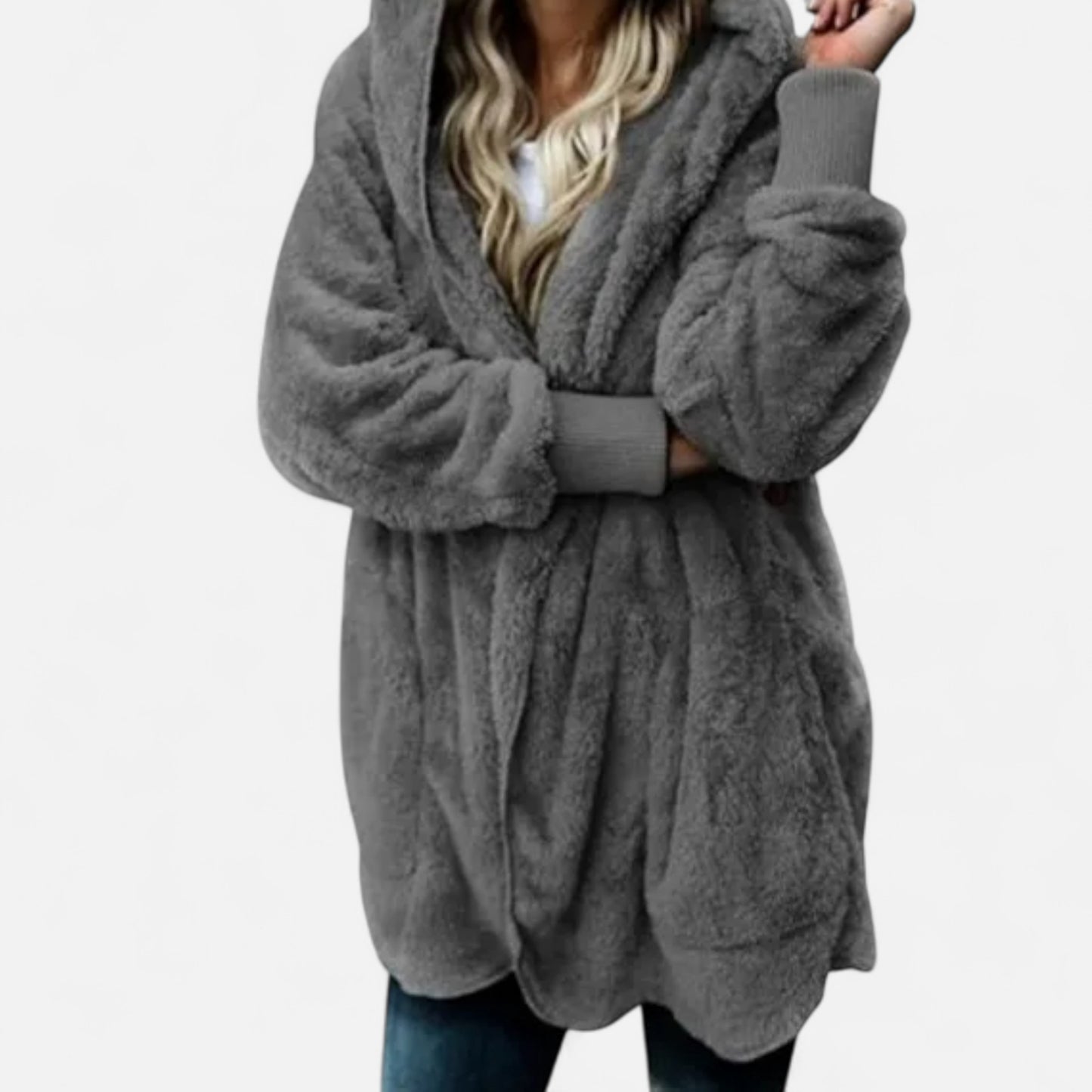 Velclairemode | Veste Cardigan Femme Double Polaire – Douceur Enveloppante & Élégance Cocooning