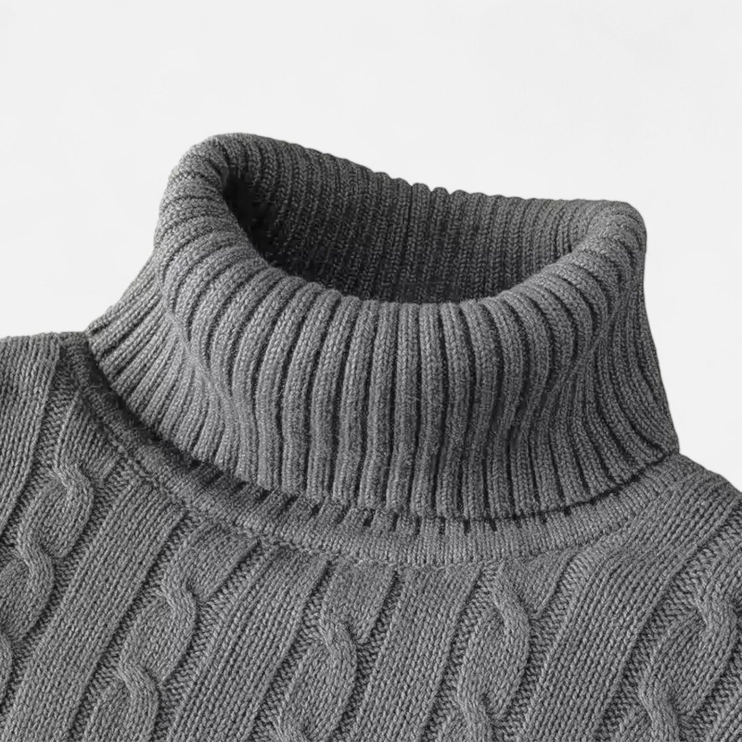 Velclairemode | Pull Col Roulé Homme Décontracté – Maille Laine Tricotée, Chaleur et Confort Assurés