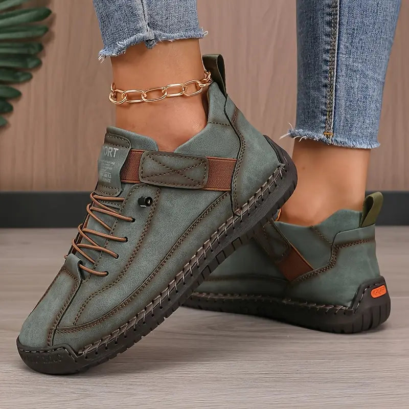 Sneakers da donna con tacco per la sera, suola confortevole, stile versatile, design senza tempo
