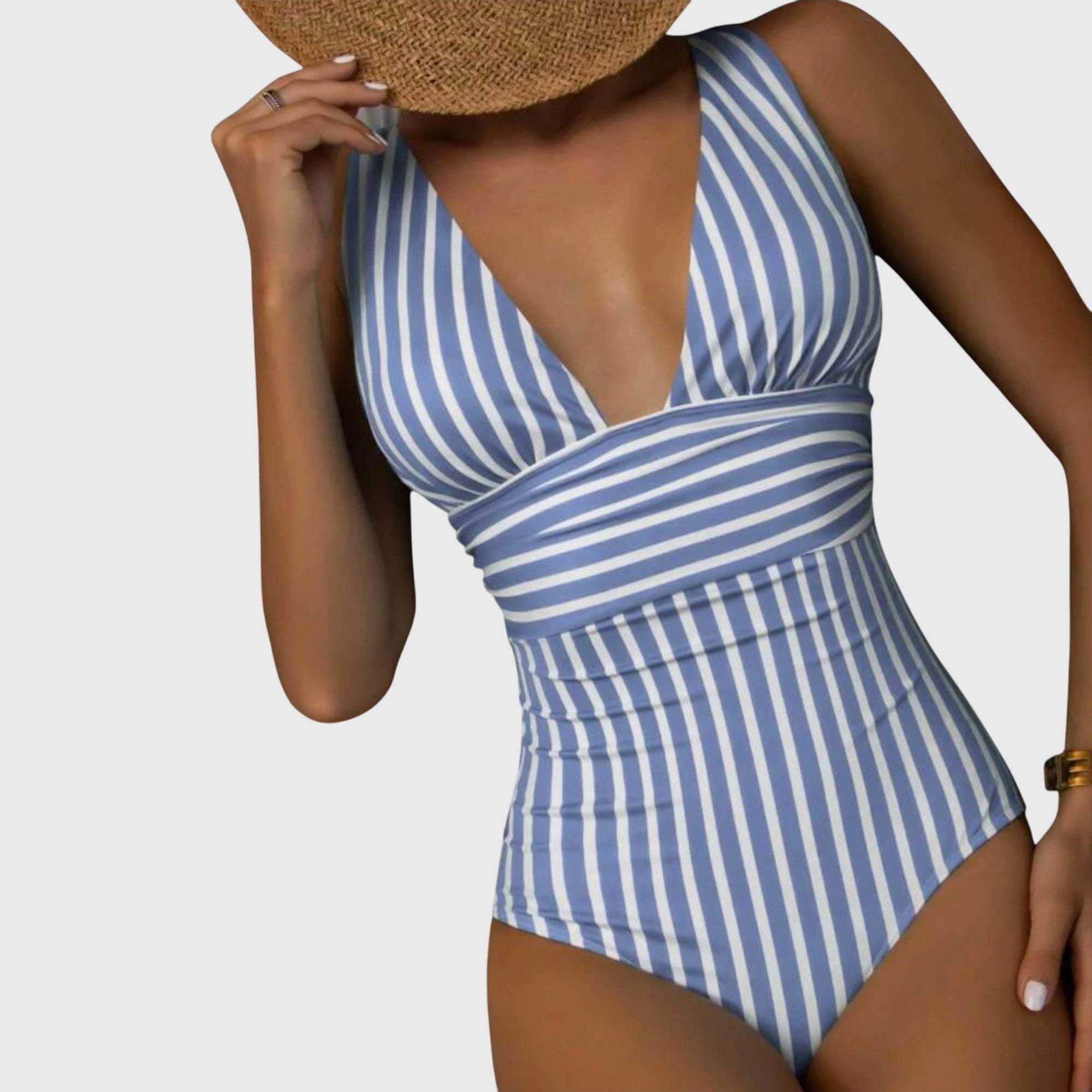 Maillot de bain une pièce rayé