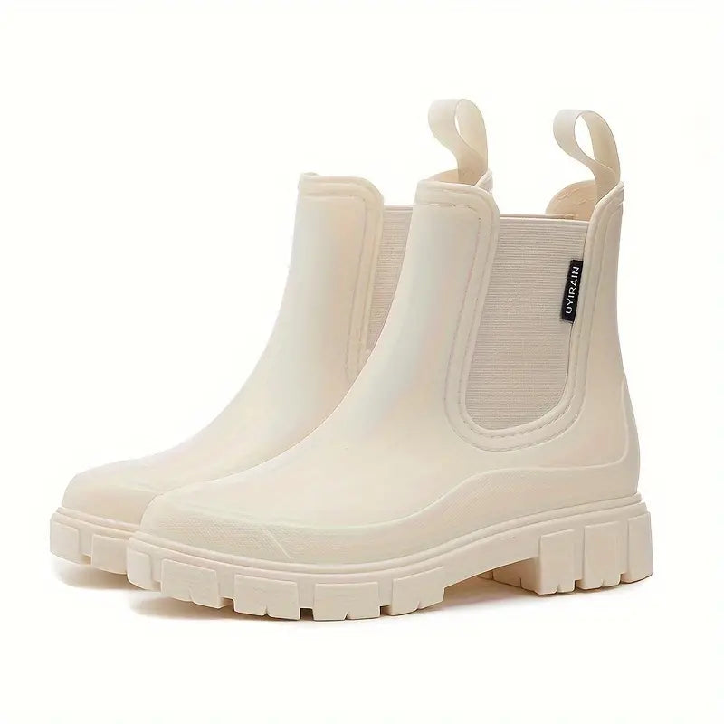 Femme Bottines Chelsea Quotidien Sans Lacets Design Classique Matière Déperlante
