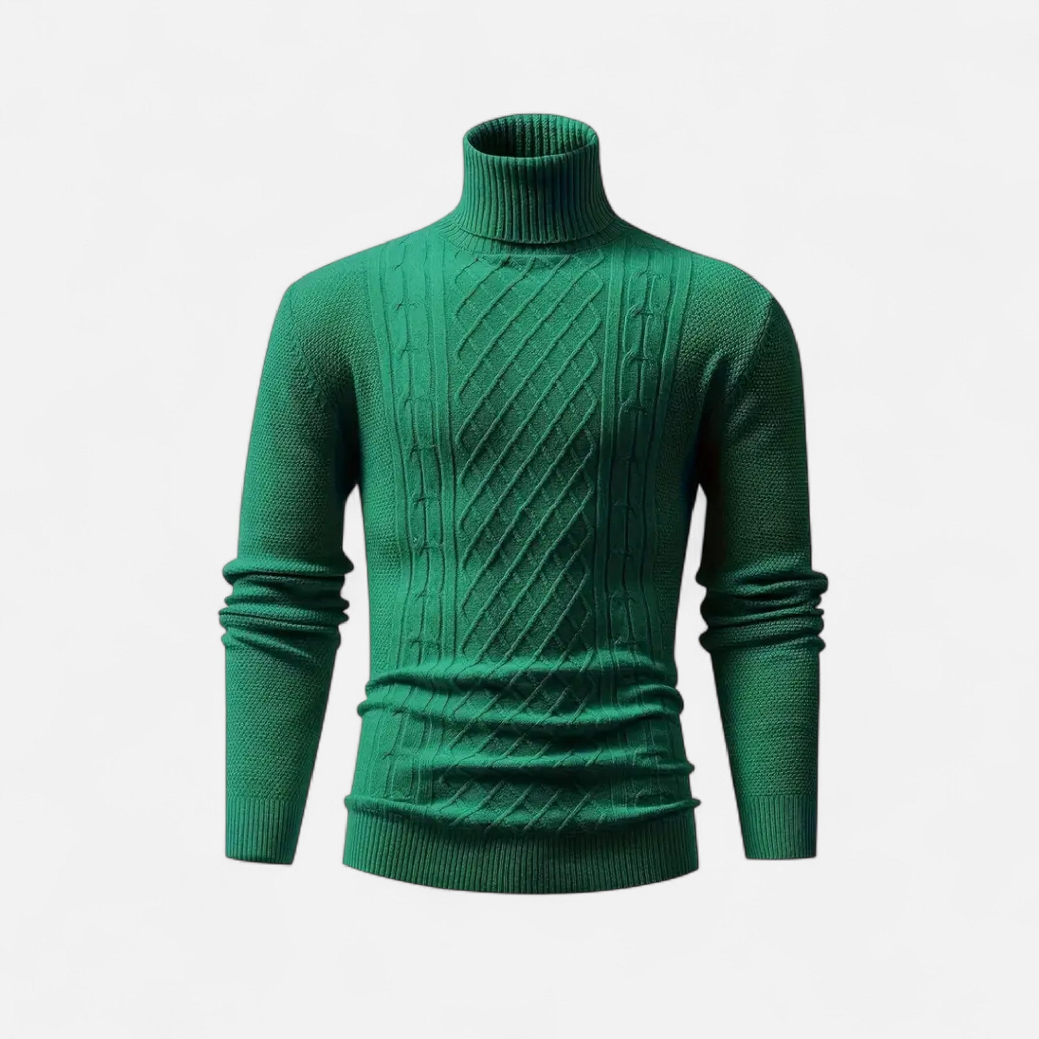 Velclairemode | Men's Turtleneck Soft Knit Sweater Fall-Winter
