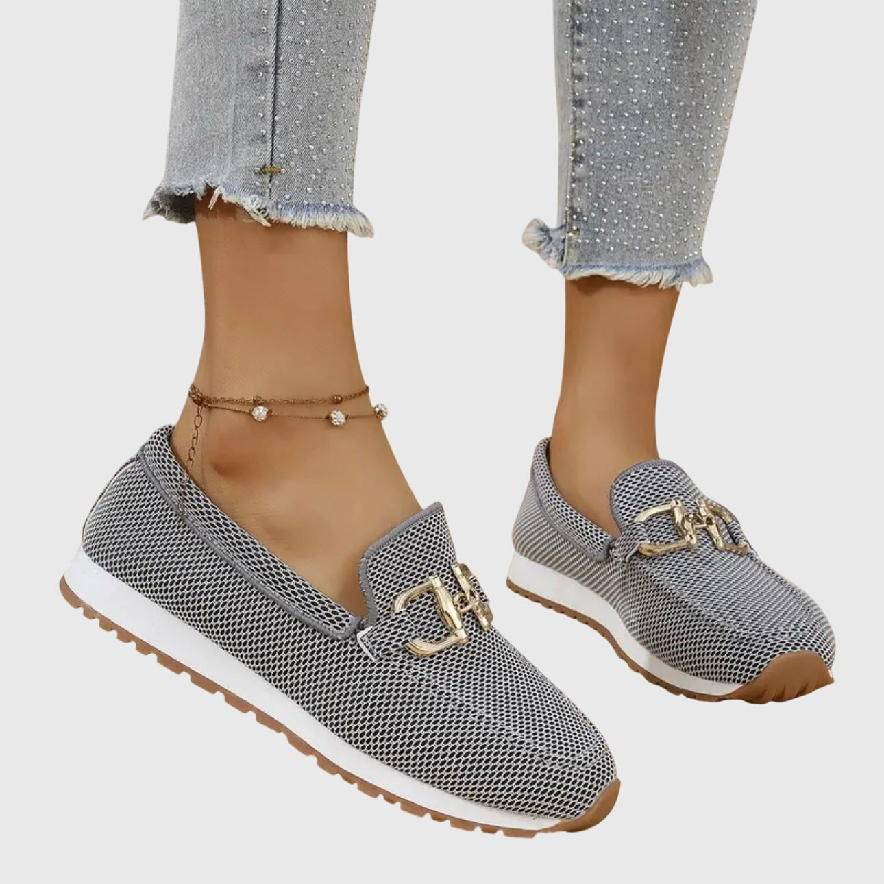 Mocassins femininos ortopédicos para o dia a dia e escritório, com sola acolchoada e respiráveis, confortáveis