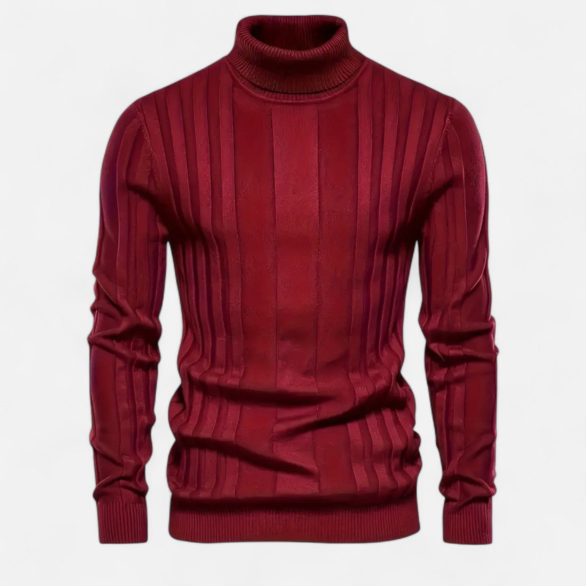 Velclairemode | Men's Thermal Stand-Up Collar Sweater for Autumn and Winter