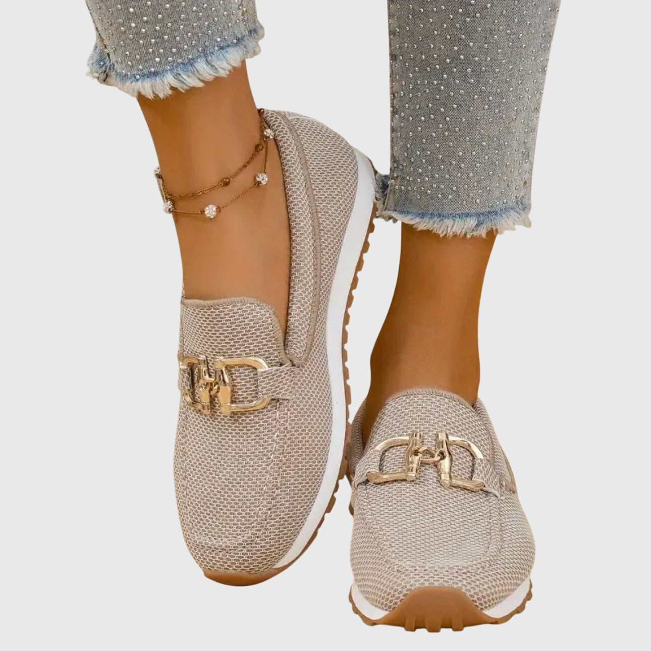 Mocassins femininos ortopédicos para o dia a dia e escritório, com sola acolchoada e respiráveis, confortáveis