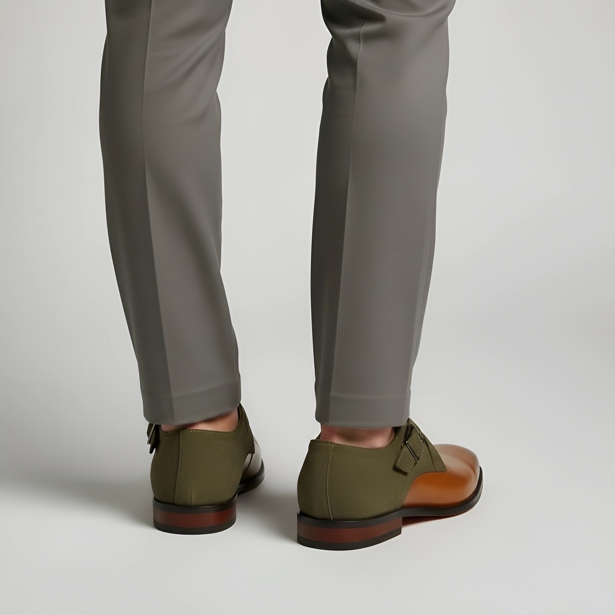 Pantofi Monk cu Cataramă din Piele Sintetică pentru Bărbați Pantofi Eleganți Formali