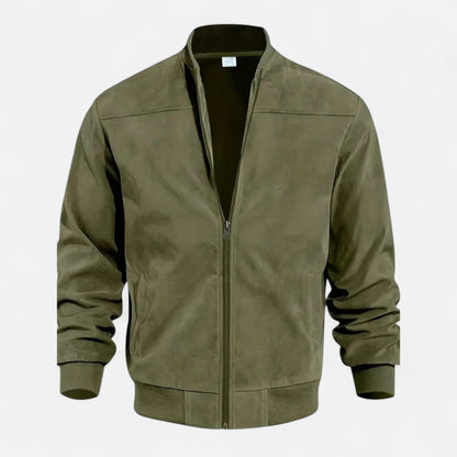 Velclairemode | Veste Homme Velours Zippée Beige Printemps-Automne
