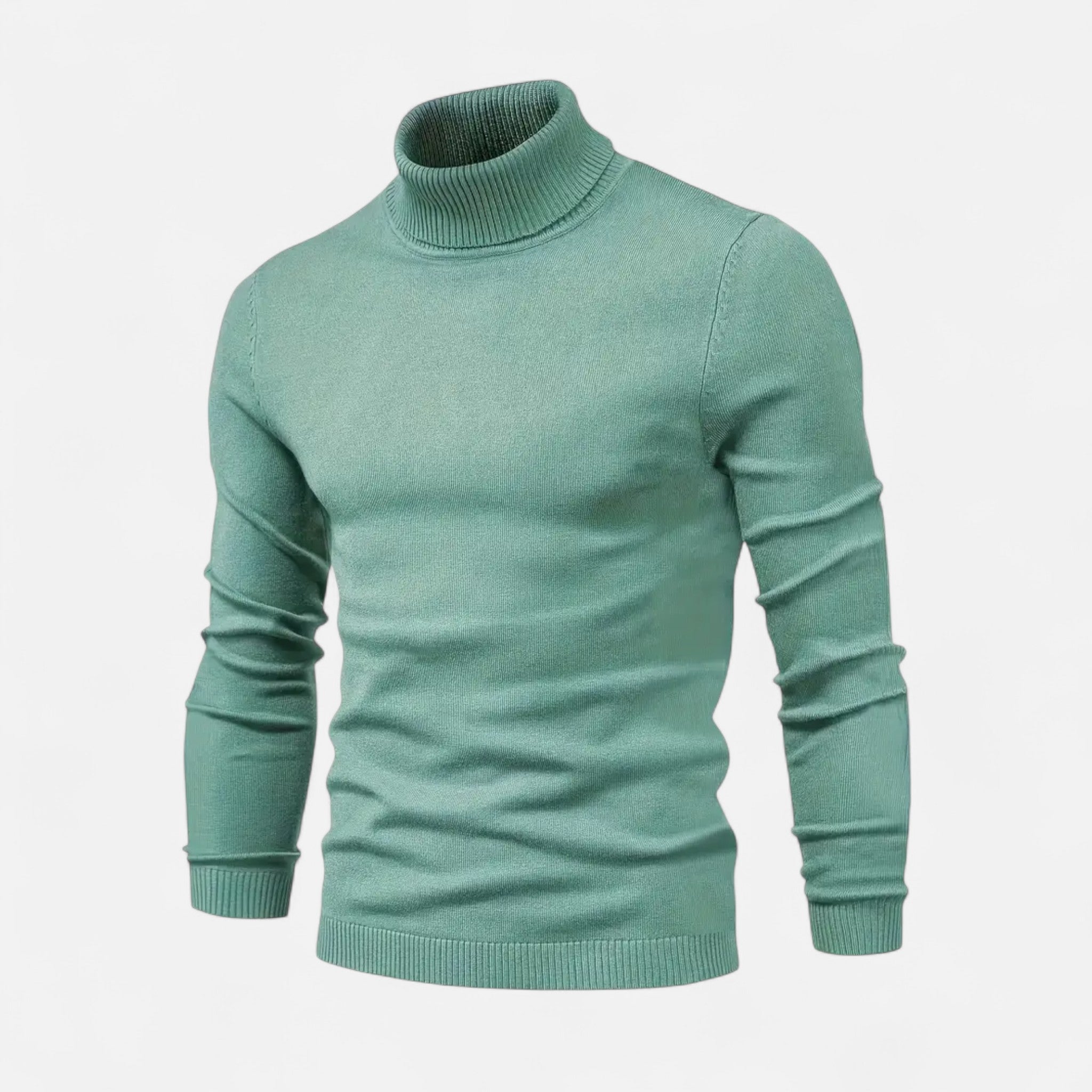Velclairemode | Men's Thermal Top with Stand-Up Collar for Autumn and Winter