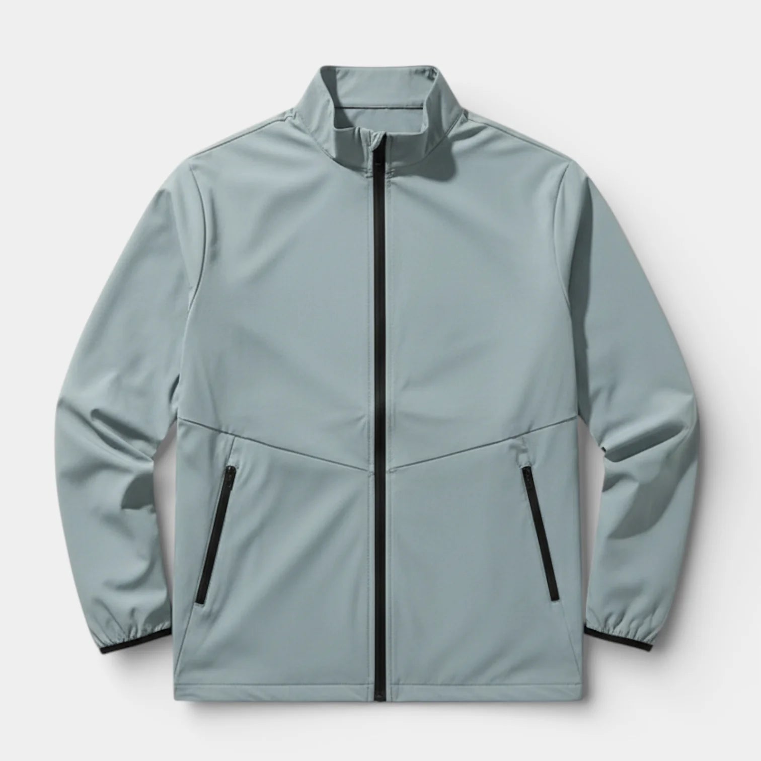 Veste de sport homme respirante zippée avec col montant pour course et fitness