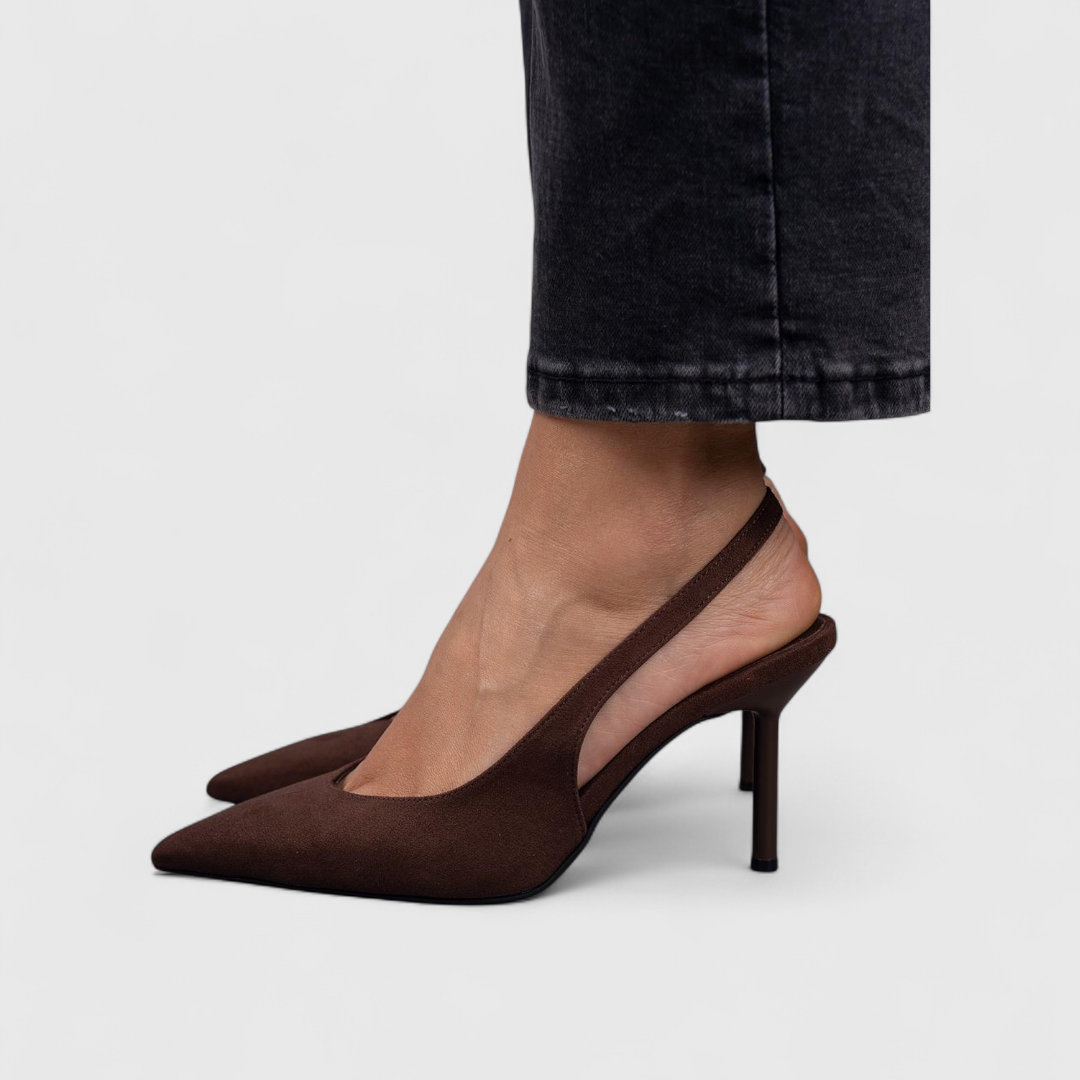 Open Heel High Heels
