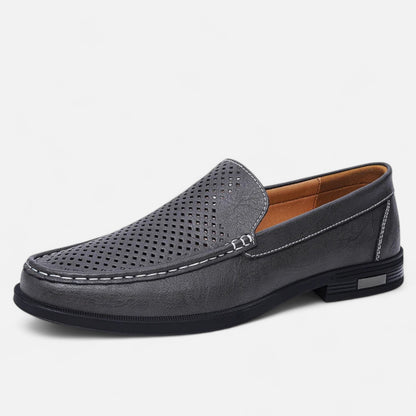 Velclairemode | Chaussures Homme en Cuir Véritable – Mocassins Formels à Enfiler, Élégance de Bureau