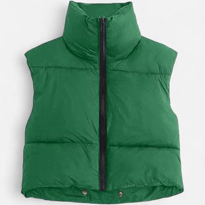 Velclairemode | Veste Courte Matelassée Femme – Col Montant & Chaleur Nomade