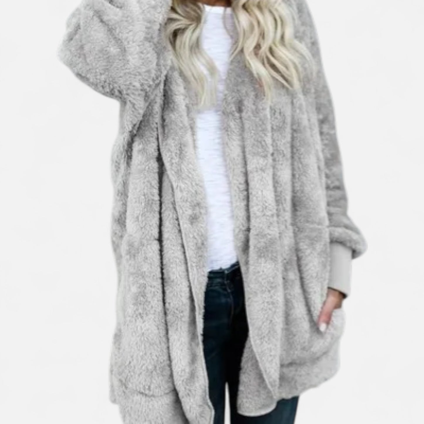Velclairemode | Veste Cardigan Femme Double Polaire – Douceur Enveloppante & Élégance Cocooning