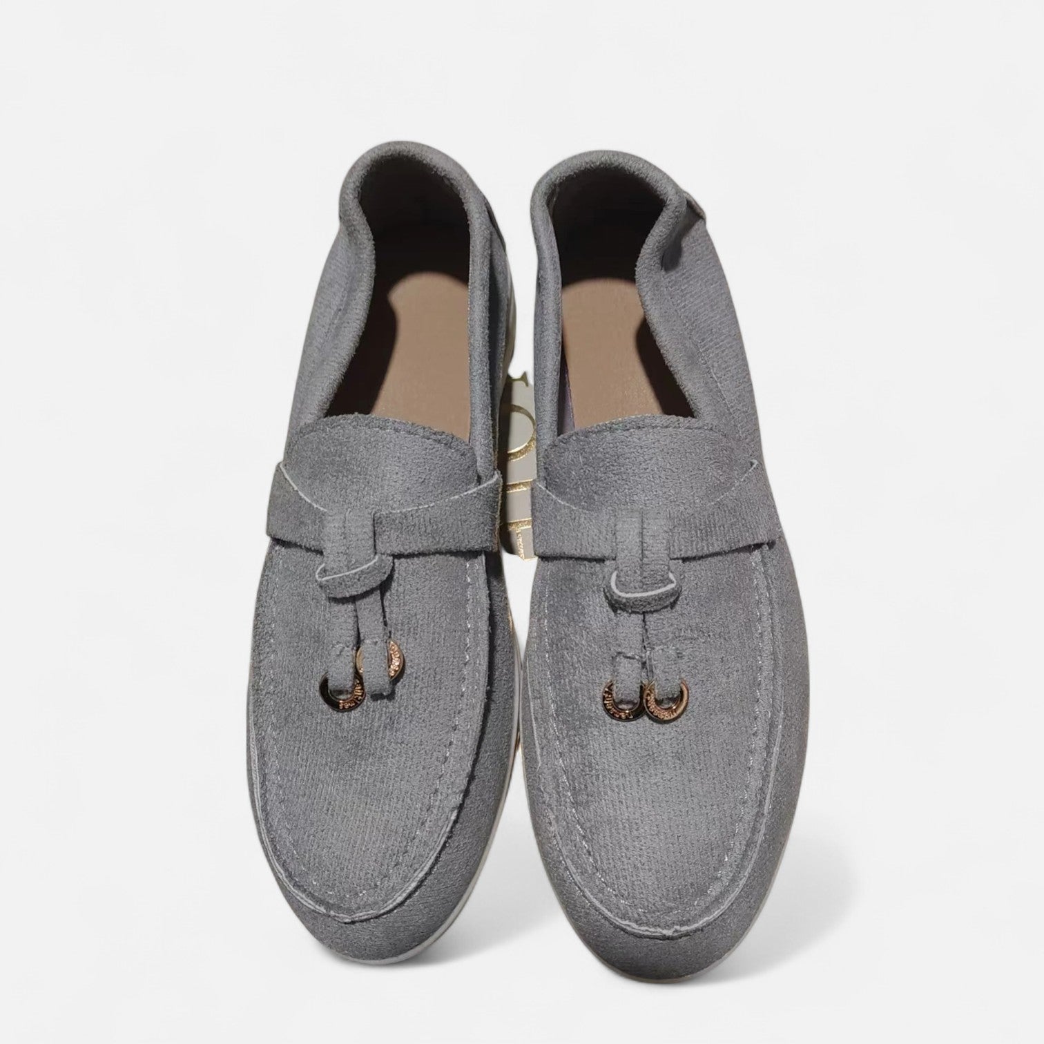 Velclairemode| Women's Retro Soft Leather Loafers - Slip-on Style, Thick Comfort Sole