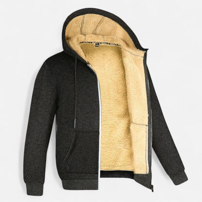 Velclairemode | Veste Unisexe à Capuche en Laine d’Agneau – Chaleur Douillette & Esprit Cocooning