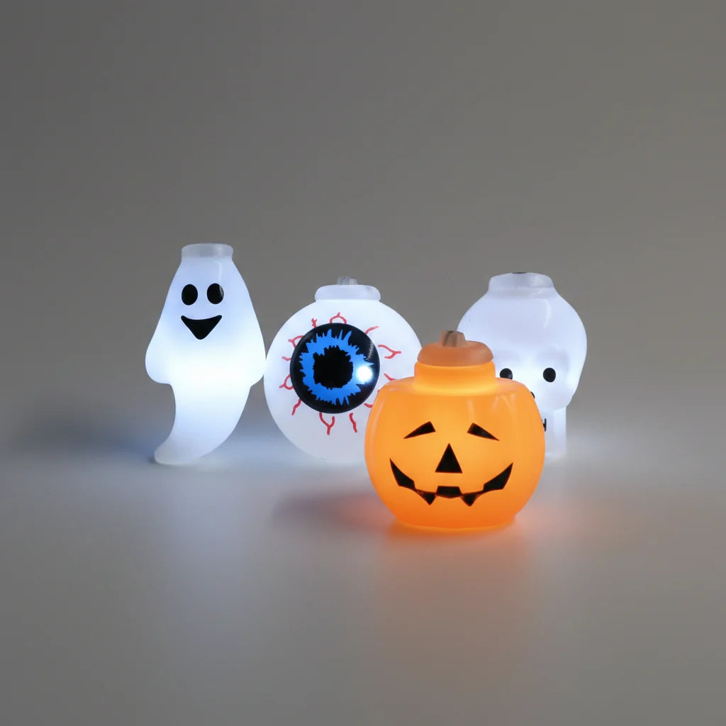 LED-lyskæde med Halloween-motiver, lysdekoration til festlig natteatmosfære