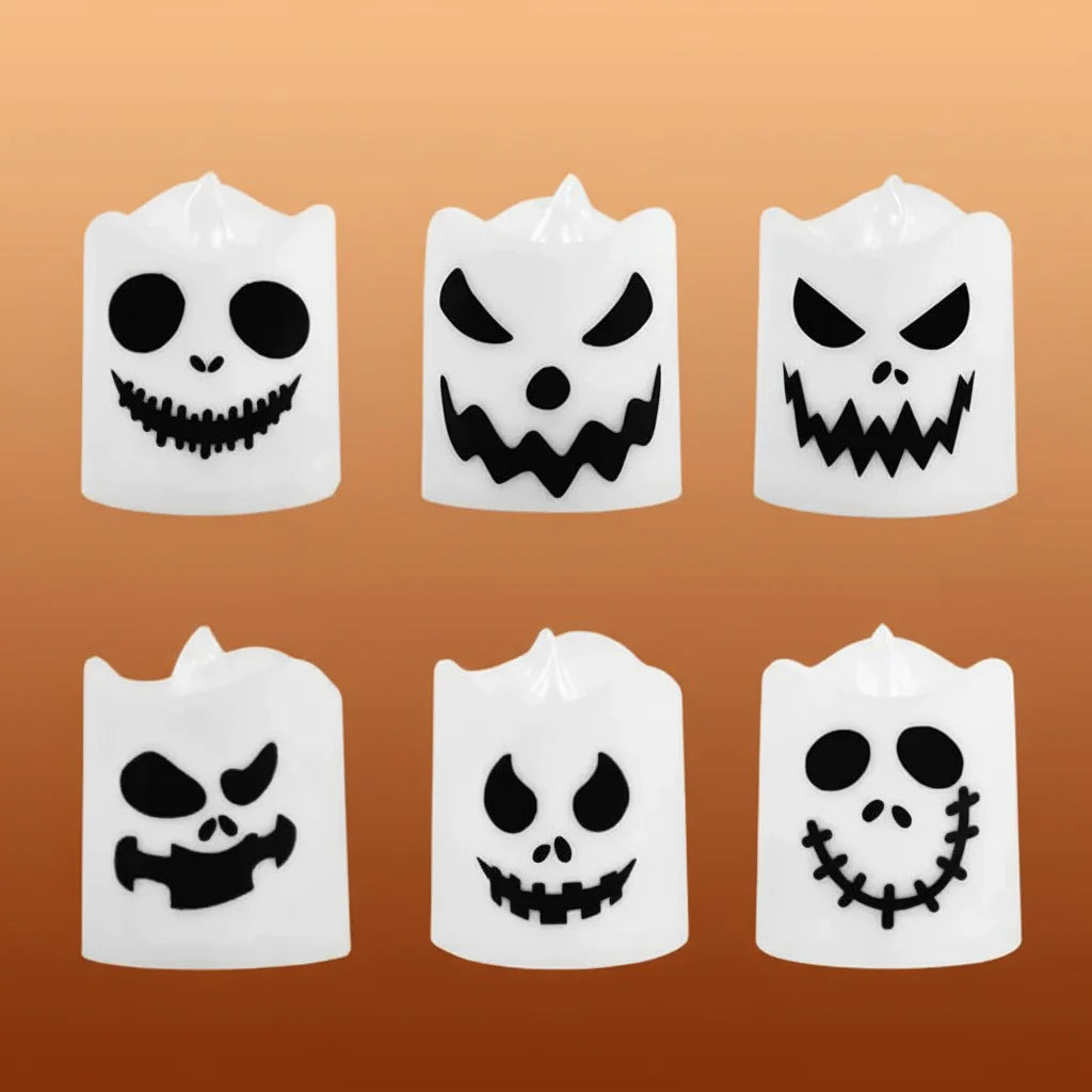 Halloween LED Candles, Color-Changing Lights, Night Set