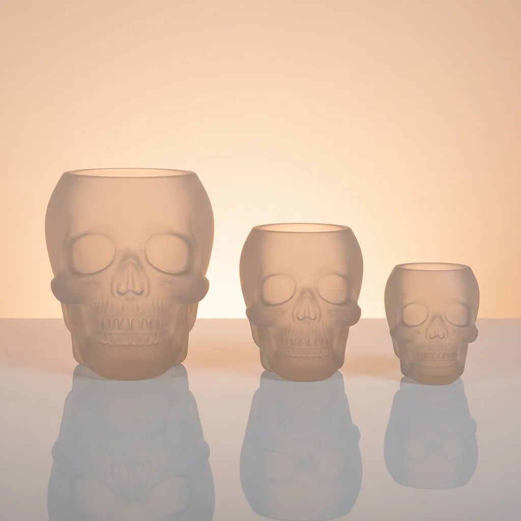 3D-silikoneform til kranie, Halloween-dekoration, lys, resin og kreative hobbyprojekter