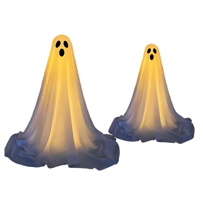 Fantomă luminoasă pentru Halloween, decorațiune de grădină exterioară iluminată noaptea