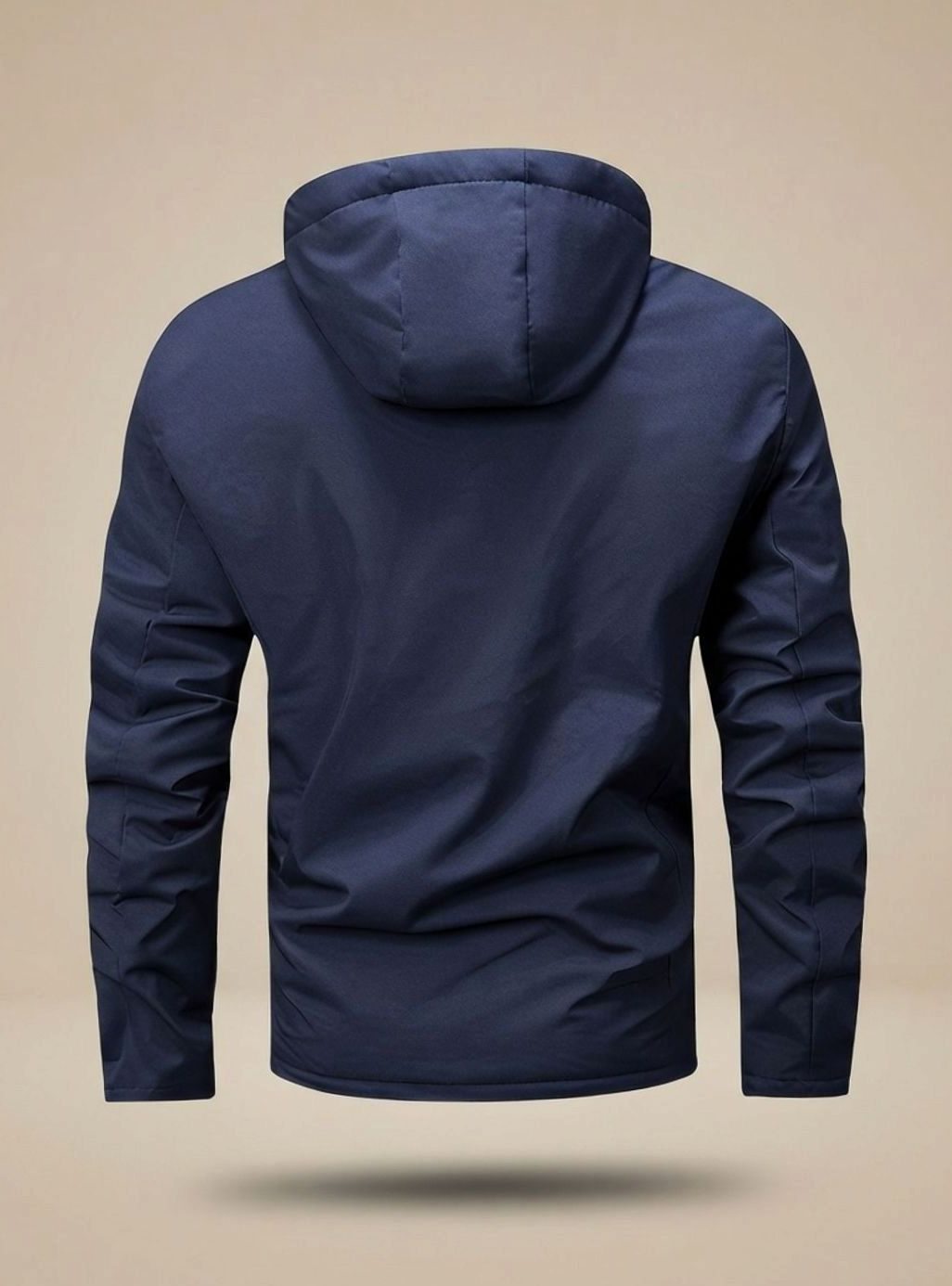 Men's Lined Hooded Jacket, Everyday Outdoor, Water-Repellent, Multiple Pockets