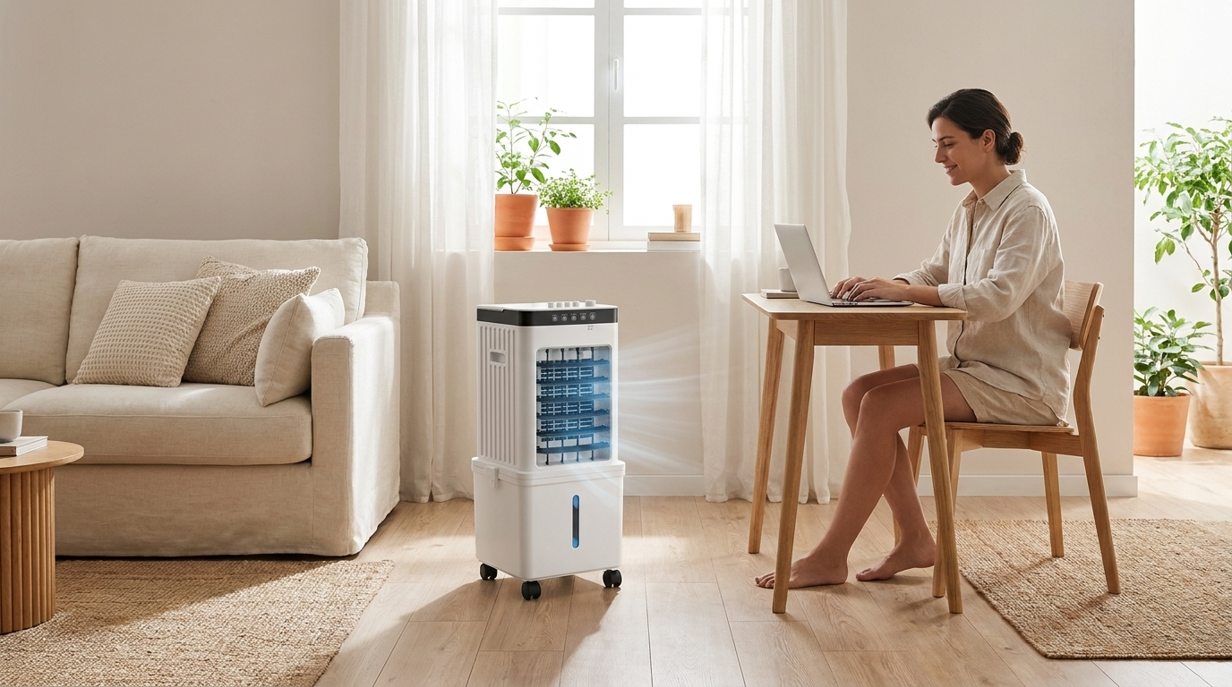 Silent 3-in-1 Mobile Air Cooler