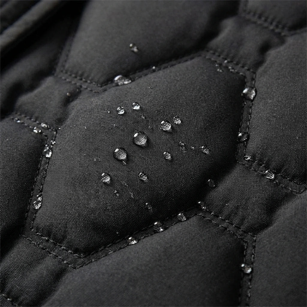 Femme Doudoune Extérieur Imperméable Coupe-Vent Capuche Ajustable Longue Rembourrée