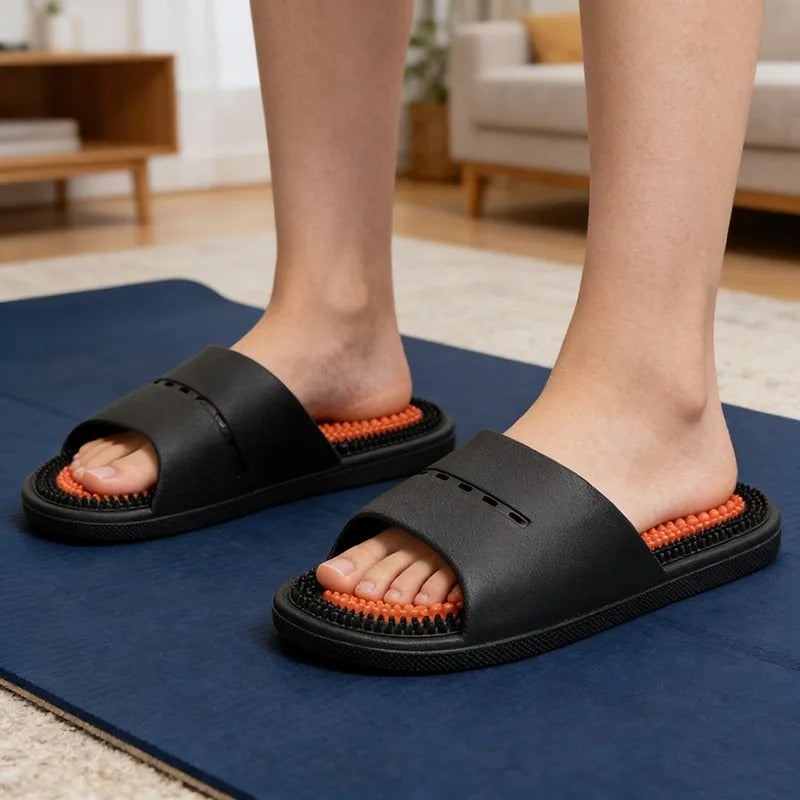 Akupresurní sandály pro masáž — relaxace nohou