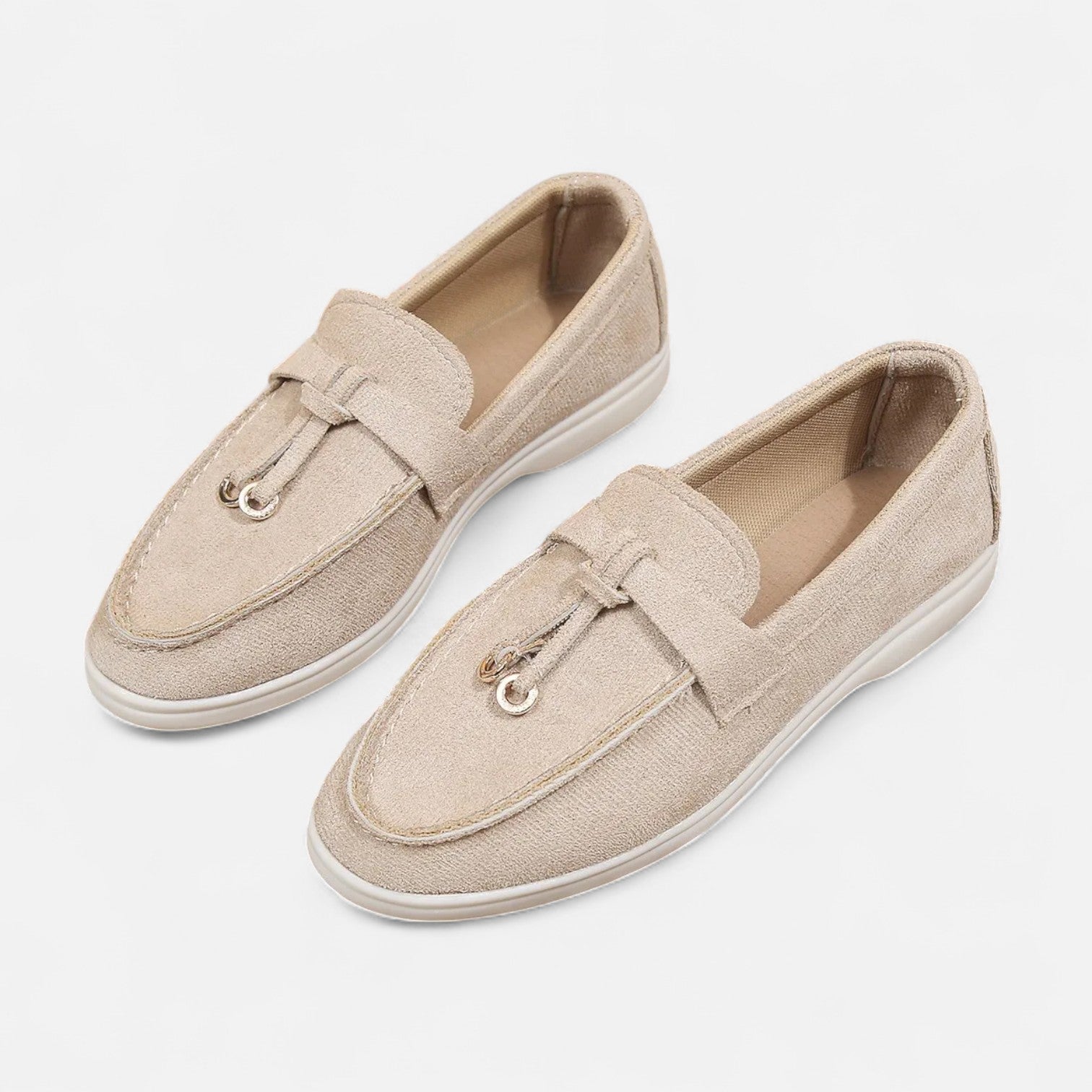Velclairemode| Women's Retro Soft Leather Loafers - Slip-on Style, Thick Comfort Sole
