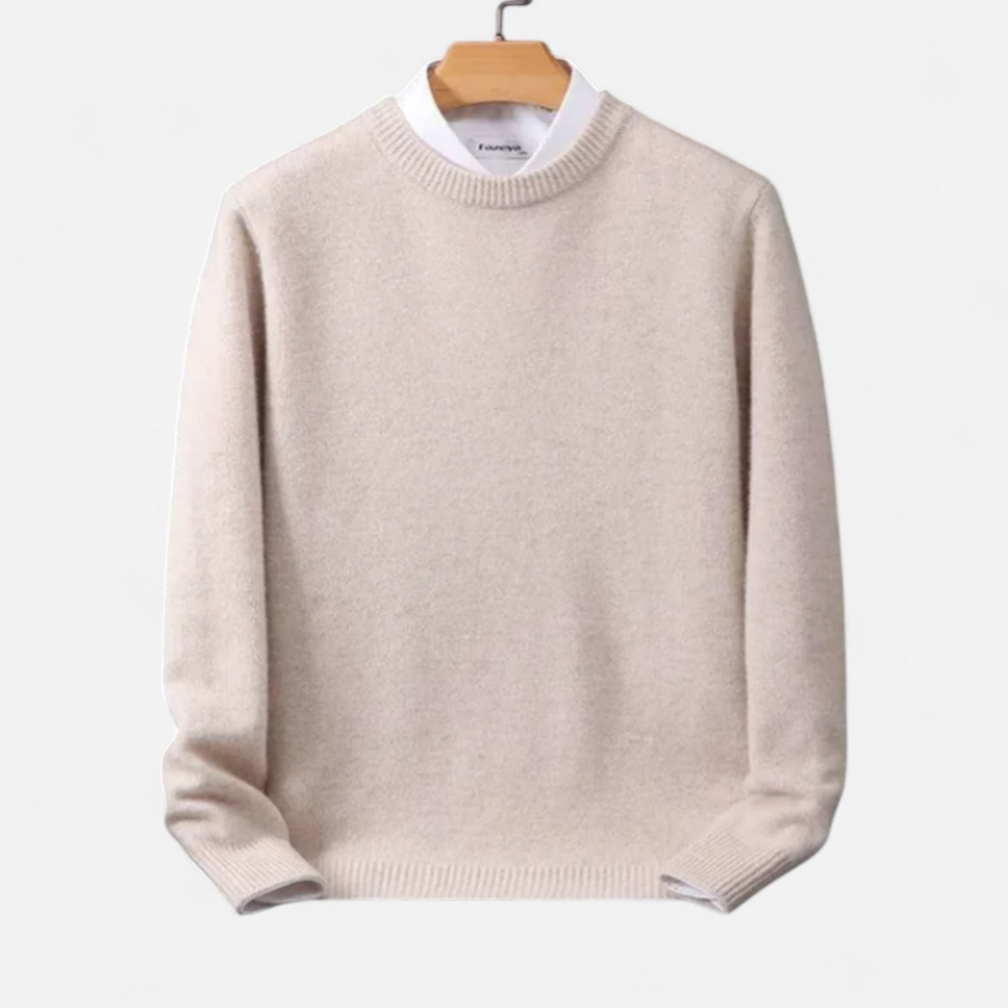 Velclairemode | Pull Homme Col Rond en Cachemire – Luxe Discret & Confort Absolu