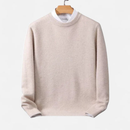 Velclairemode | Pull Homme Col Rond en Cachemire – Luxe Discret & Confort Absolu
