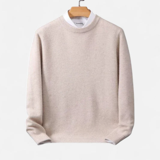 Velclairemode | Pull Homme Col Rond en Cachemire – Luxe Discret & Confort Absolu