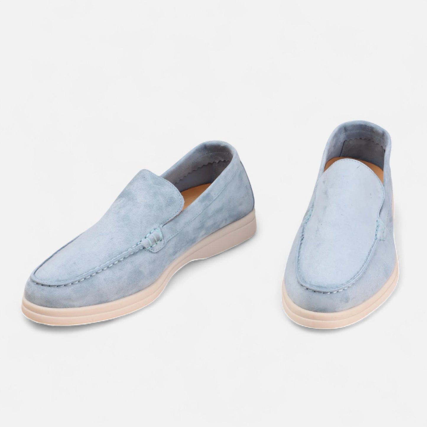 Velclairemode | Mocassins Homme en Suède et Cuir – Chaussures Plates Décontractées à Semelle Souple