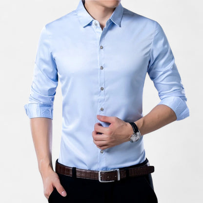 Velclairemode | Chemise Homme Manches Longues – Élégance Classique, Polyvalence Intemporelle
