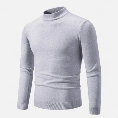 Velclairemode | Pull Homme à Col Semi-Montant – Maille Oversize, Col Élastiqué, Chaleur et Confort Décontracté