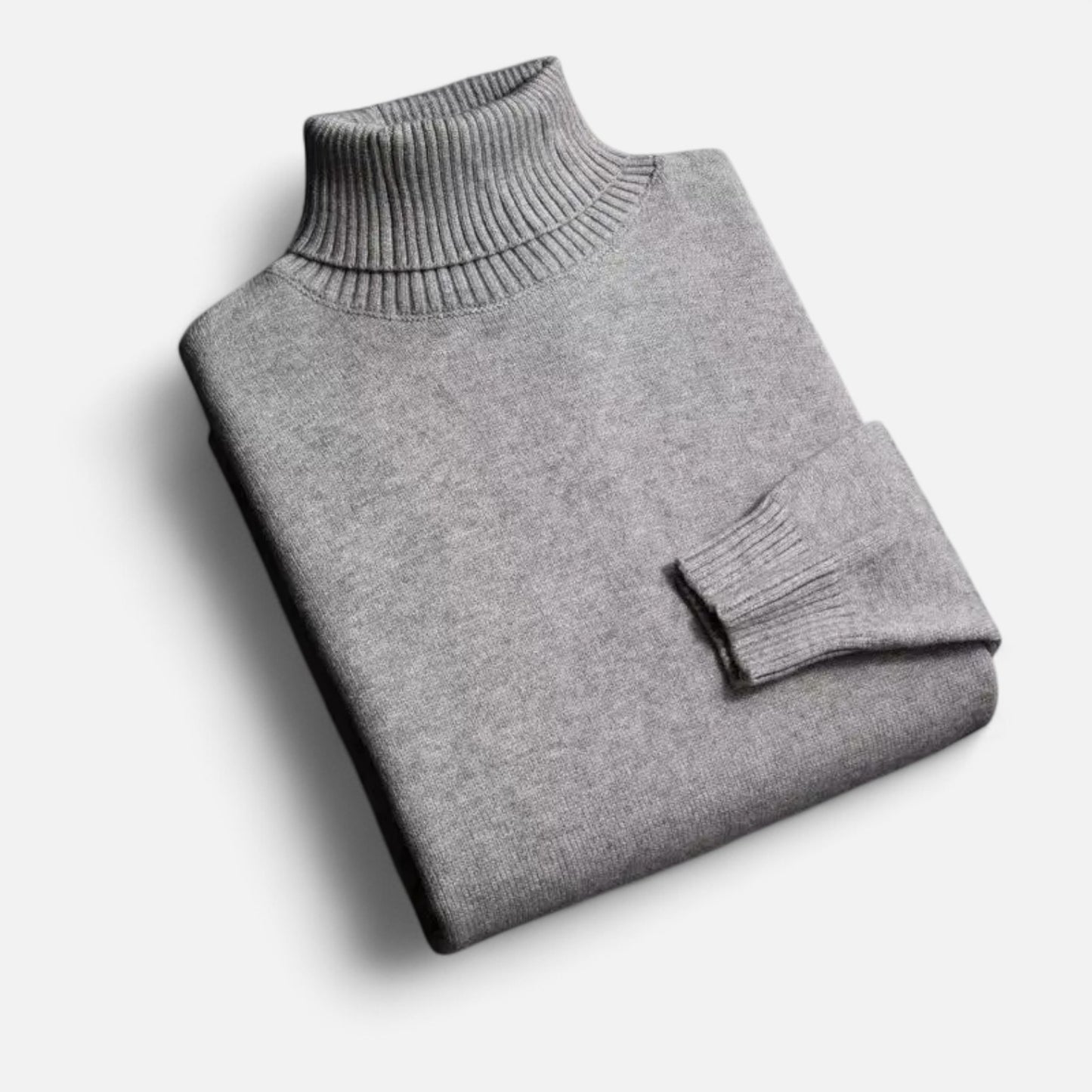 Velclairemode | Pull Col Roulé Homme en Maille Premium – Élégance Structurée, Confort Thermique