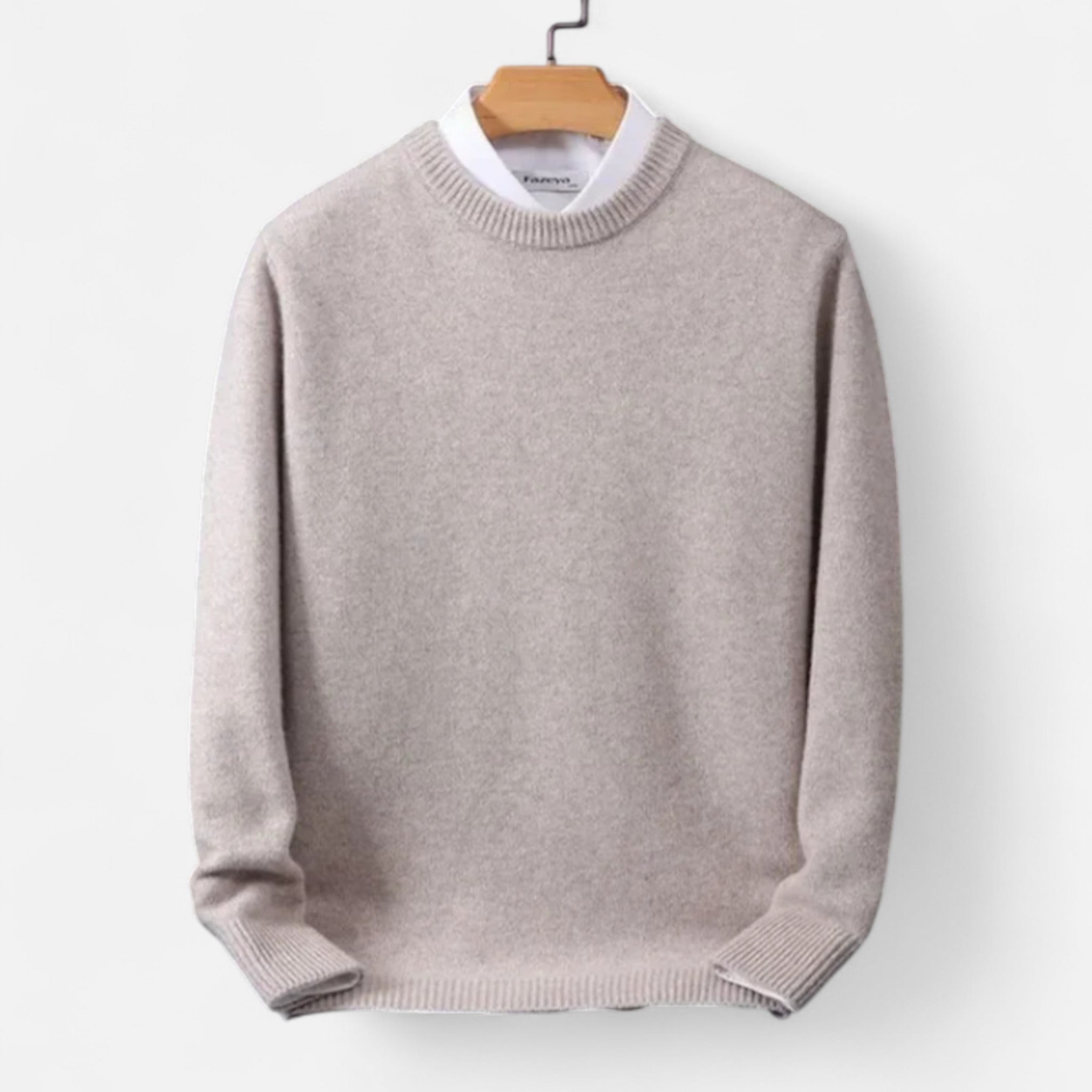 Velclairemode | Pull Homme Col Rond en Cachemire – Luxe Discret & Confort Absolu