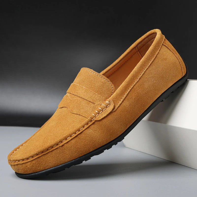 Classic Suede Loafers for Men Casual Office Shoes