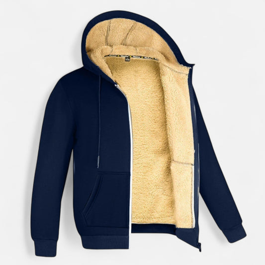 Velclairemode | Veste Unisexe à Capuche en Laine d’Agneau – Chaleur Douillette & Esprit Cocooning