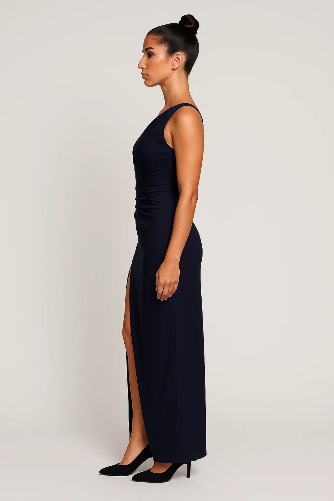 Robe Longue Asymétrique Fente Haute