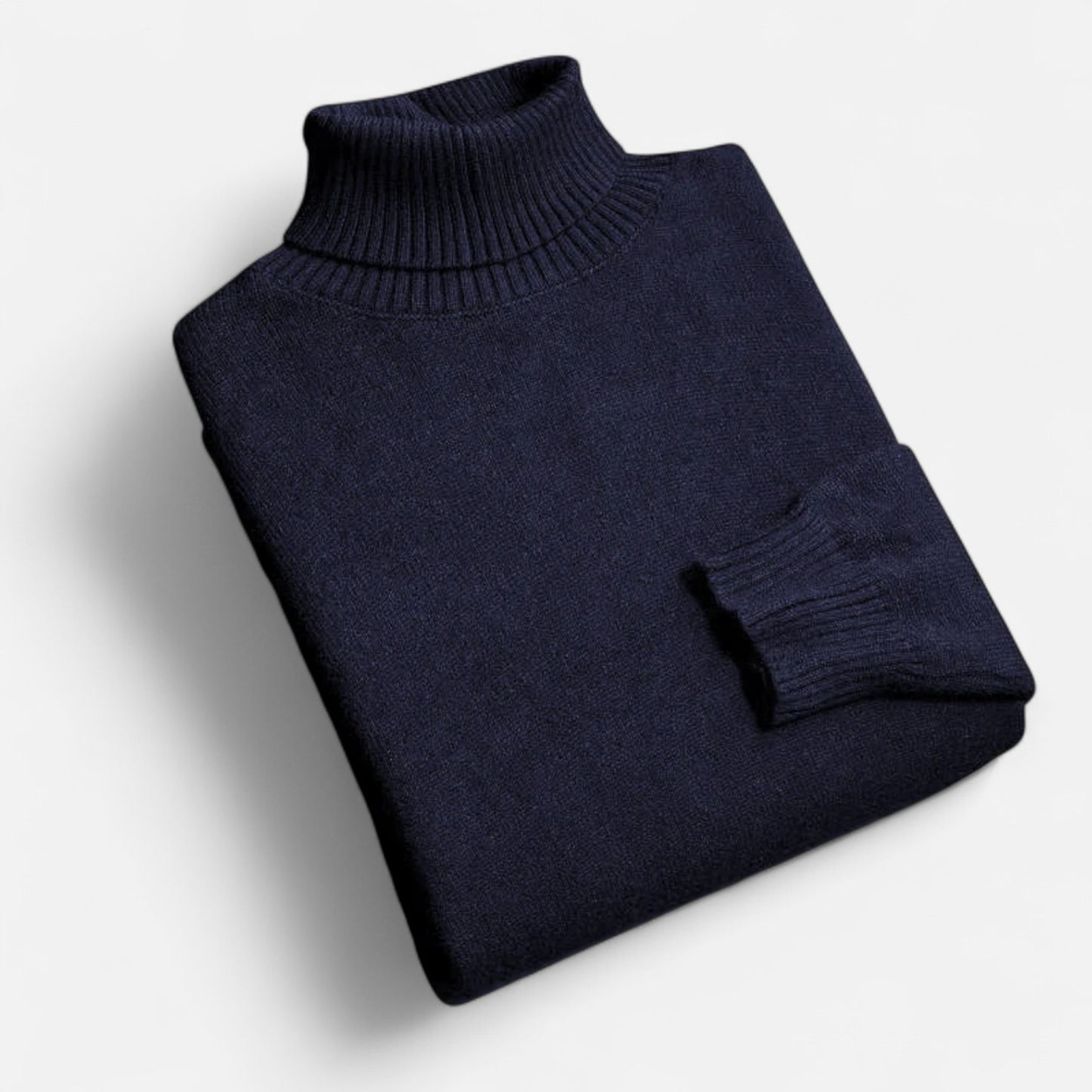 Velclairemode | Pull Col Roulé Homme en Maille Premium – Élégance Structurée, Confort Thermique